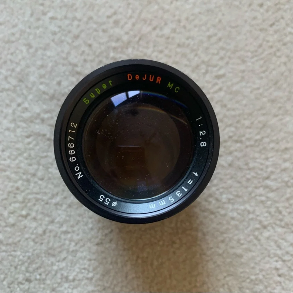 super dejur mc 135mm film lens